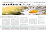 AndersInvestieren - Investmentbrief für Nachhaltige Geldanlagen  1/2010