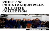 2013 paris allude collection RTW