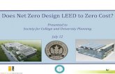 Does Net Zero Design LEED to Net Zero Cost?