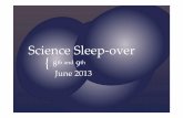 Science Sleep-over for BA Crest Award