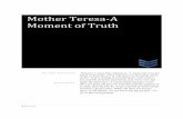 Mother Teresa-A moment of truth