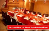 The Woodlands Inn - Holiday Party Menu