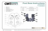 Installation Instructions - 4″x 4″ Post Base Kit (56607) 4X4-PB-LS