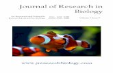 Journal of Research in Biology Volume 3 Issue 5
