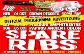 Theatre programme for spare ribs rates