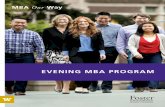 Evening MBA Program - UW Foster School of Business