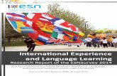 ESNSurvey 2014: International Experience and Language Learning