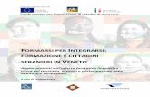 Formarsi per integrarsi: formazione e cittadini stranieri in Veneto