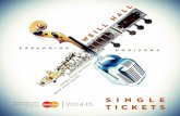 Green Music Center | 14-15 Season | Single Ticket Brochure