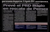 Prevé el PRD litigio en rescate de Pemex