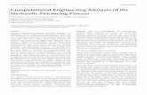 Computational Engineering Analysis of the Hydraulic-Fracturing Process