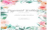 Peppermint Weddings - Starter Floral Packages 2014