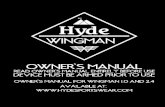 Hyde Wingman Owner's Manual