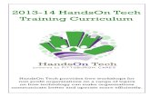2013-14 HandsOn Tech Training Curriculum