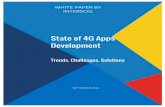 State of 4G Apps Development: Trends, Challenges, Solutions