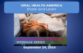 Oral Health America Share and Learn Webinar