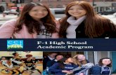 F-1 High School Academic Program Information
