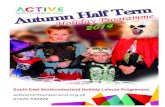 October holiday programme 2014