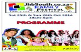 Jhb south Family Festival 2014 Programme