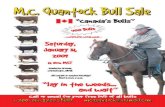 2009 M.C. Quantock "Canada's Bulls" Bull Sale Complete Catalogue