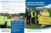 Community speed watch leaflet for volunteers