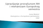 [PREDAVANJE] Upravljanje proračunom RH i mehanizam Europskog semestra