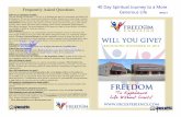 Freedom Campaign: 40 Day Journey