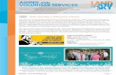 Aging & Volunteer Services November 2014 Newsletter