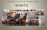Ananta spa & resorts things to do in pushkar