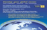Develop Your Global Career, 29th November 2014
