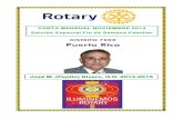 Rotary District 7000 (Puerto Rico) carta mensual (especial) noviembre 2014(edicion fin de semana)