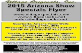 2015 Arizona Preorder Sales Flyer