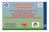 Plan de Emergencia Escolar para la U.E. Colegio San Rafael de Pagüita del Sector Caño Amarillo.