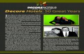 Decore Hotels: 50 Great Years
