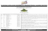 Elmira College Women's Basketball Game Notes - Game 5