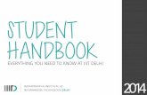 IIIT Delhi Student Handbook 2014