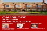 Cambridge Summer School Brochure 2015 - Apologetics, Theology, Counselling
