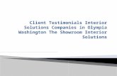 Client testimonials interior solutions companies in olympia washington the showroom interior solutio