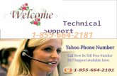 1-855-664-2181 Yahoo Technical Support Number