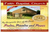 FAITH BAPTIST CHURCH 50TH ANNIVERSARY EDITION