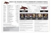 2014-15 Texas State WBB Game Notes - Game 10