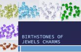 Birthstones of jewels charms