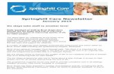Springhill Care Newsletter January 2015