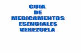 Guia de medicamentos esenciales venezuela