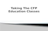 Taking The CFP Education Classes