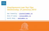 Employment Law Top Tips Seminar Jan 2015