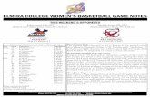 Elmira College Women's Basketball Game Notes - Games 16 & 17