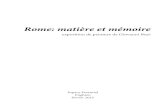 Catalogue  "Rome: matière et mémoire" - exposition de Giovanni Buzi, Enghien, février 2015