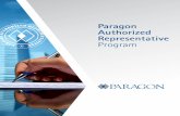 Paragon Authorized Representative Program
