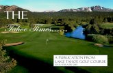 Lake Tahoe Golf Course February Newsletter